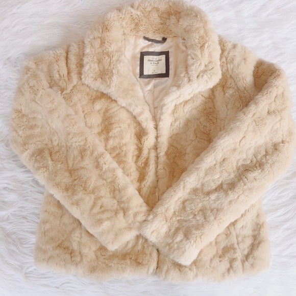 Abercrombie fur teddy jacket cream - Picture 2 of 6